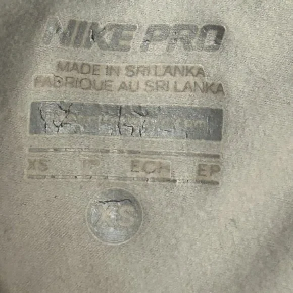 Nike Pro Combat Leggings Hyperwarm Geometric Print Size XS - Picture 7 of 11